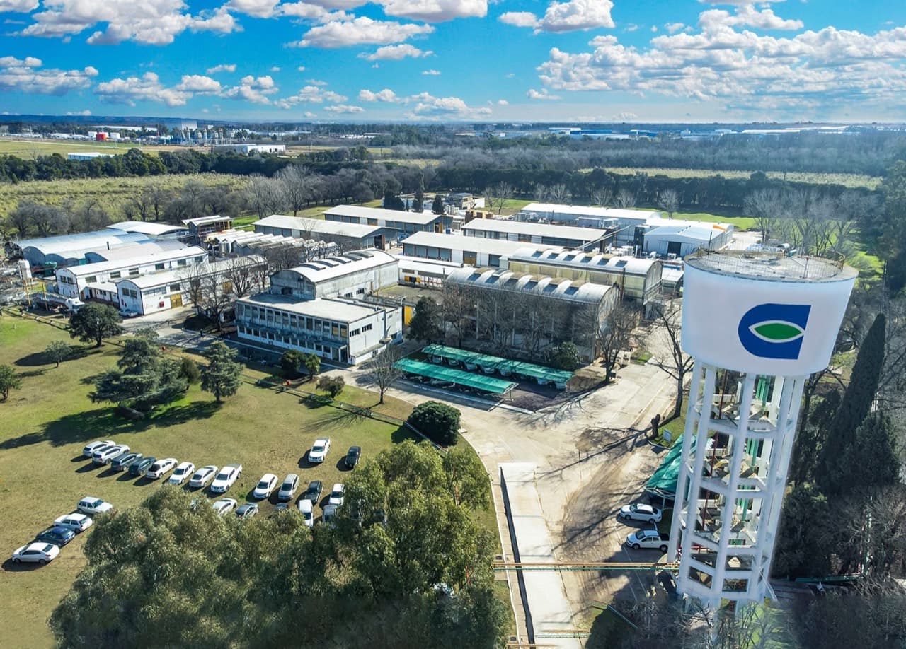 Vista aérea de la planta industrial de Chemotecnica